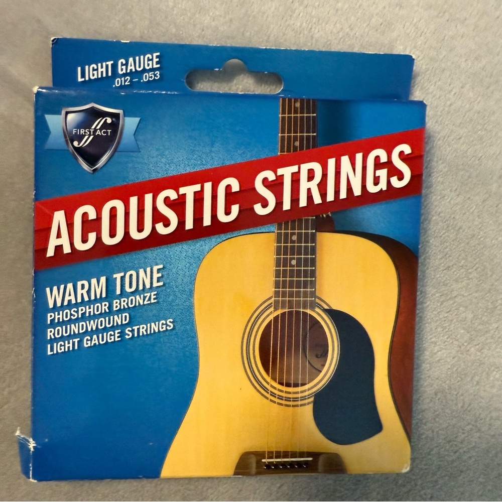 First Act Acoustic Strings Lite Gauge Warm‎ Tone Phosphor Bronze Roundwound New